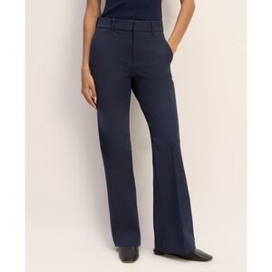 Everlane‎ The Bi-Stretch Flare Pant Size 14 Navy High Rise Flare Business Casual